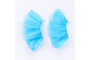 Non Woven PP Disposable Shoe Covers Waterproof Non Skid Protective Overshoes Elastic Ankle Dustproof Medical Household Use