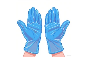 Disposable Safety Gloves in Clear Blue Black-2025 Pack