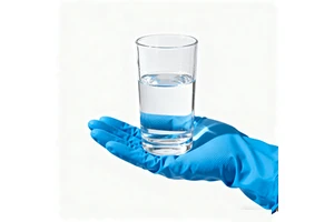 Disposable 3.5 Mil Thick Blue Nitrile Examination Gloves, Latex-free and Powder-free, Food Safety Cleaning Gloves, 100 Pieces.