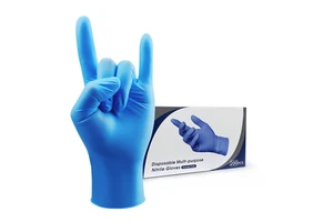 XINGYU Industrial Heavy Duty Blue Nitrile Gloves Waterproof 4Mil Disposable Protective Disposable Nitrile Gloves Powder Free