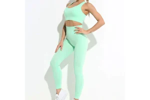 Yoga Set Designed For Workout And Training With Flexible Fit And Soft Fabric For Comfortable Movement And Daily Use