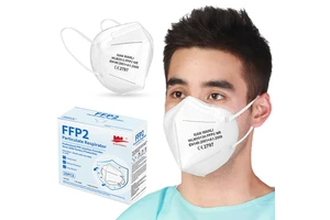 EN149 Certified Disposable FFP2 Foldable Face Masks White Respirators & Masks
