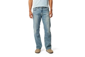 New Arrival Fashionable Regular Fit Casual Men's Mid Waist Woven Straight Denim Jeans High Quality Medium Wash Plus Size BD