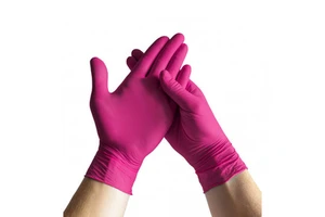 Hot Selling Black Nitrile Five-Finger Safety Gloves Disposable Waterproof Anti-Slip Function Factory Supplier Wholesale OEM ODM