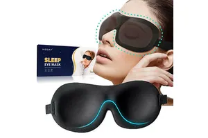 Wholesale Fashion 3D Sleeping Eye Mask Breathable Lightweight Eye Shade For Traveling Business Trip Night Rest 100% Blackout