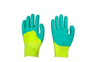 High Quality 13Gauge Polyester Latex Coated Safety Gloves for Manual Working Protection