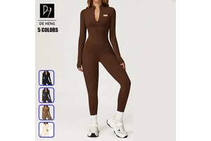 2025 Custom Workout Sports Women's Jumpsuits Playsuits Fashion Outdoor Thermal Training Fitness Athletic Apparel for Women