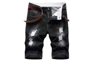 Men Denim Shorts Breathable Summer Streetwear Vintage Style Custom Jeans Shorts is now available for sale in reasonable price