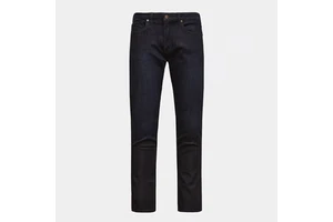 Light Wash Breathable Plus Size Mid Waist Button Fly Comfort Straight Fit Men's Denim Jeans