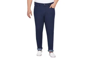 Custom Plus Size Men's Regular Fit Straight Denim Jeans Solid Pattern Vintage High Street Style Winter Summer Wash