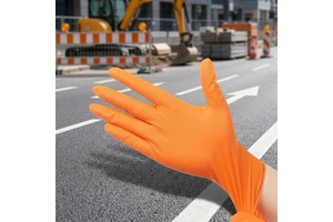 Wholesale 2mil Disposable Nitrile Gloves Powder Free Safety Work Gloves Customizable Silicone-free Smooth Fingers