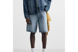 Manufacture OEM Service Men's Summer Vintage Casual Straight-leg Denim Shorts Man Stripe Pocket Zipper Fly Jeans Shorts