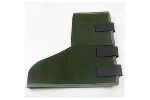 Leather Shoe Cover Cowhide Split Leather Foot Protector Flame Retardant Welding Spats Safety Boot Cover