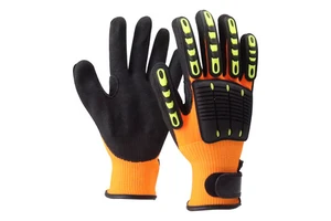 SONICE Nitrile Coated Anti-Cut TPR Back Anti-Impact CE Certified Work Gloves EN388 Personal Protective Equipment From China