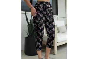 Meiyang Custom Legging Taille Haute High Waist Yoga Baggy Snow Pants Floral Print Leggings with Pockets Women's Clothing