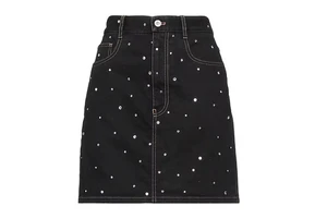 Summer New Women's Long Denim Skirt Vintage High Waist Jeans Skirt Cotton Summer Plaid Casual Jeans Denim Skirt