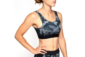 Lightweight Solid Women's Sports Bra Quick Dry Breathable Eco-Friendly Spandex/Nylon High Support Front Logo Customized Colors