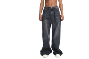 Mens plus size jeans bulk denim wholesale comfortable oversize casual trousers fashion wear big size jeans production use