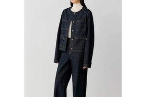 OEM Women Pure Cotton Short Denim Jacket OEM ODM Vintage Style Loose Fit Washed Denim Casual Black Color