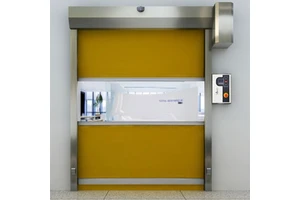 Hot Sale Electric PVC Rolling Windproof Low Noise Fast Lifting Stainless Steel Sliding Clean Room Door
