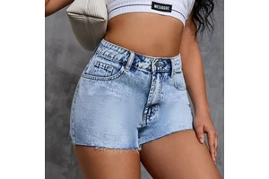 Women's High-Waist Denim Shorts Sexy Casual Summer Streetwear