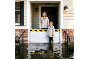 Aluminum Flood Control Barrier Water Cofferdam Defense Baffle For Residential Garage Doors Windows Protection
