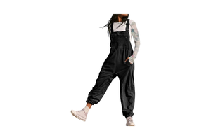 Women's Summer High Waist Eco-Friendly 100% Cotton Denim Regular Cute Medium Wash Jumpsuit Solid Pattern Work Trousers Overalls