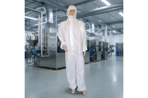 EN ISO13982 and EN 13034 Type 5/6 Disposable Coverall Cleanroom Disposable SMS Coverall Antistatic Disposable Protective Suit