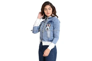 Top Selling Fine Quality Denim Jacket for Women's, Casual Wear Newly Custom Made Design Soft Wholesale Women's Jeans Jacket