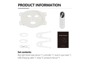 ODM Full-face Silicone Mask With LED Phototherapy Near-infrared Light Portable Mask