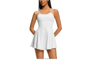 New Tennis Skort Sport Jumpsuit Quick-Drying Breathable Yoga Skirt Anti-Glare Fitness Outdoor Sports Golf Skirt Women