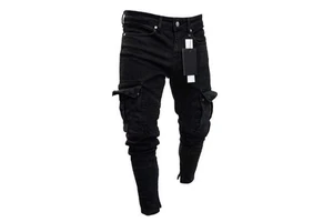 Soft Stretchable Men Denim Trousers Comfortable Slim Fit Jeans Perfect for Outdoor Activities Daily Wear and Casual Fashion