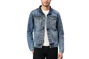 Men's Winter Canvas Denim Jacket 100% Cotton Casual OEM Service High Quality Customizable Front Logo Breathable