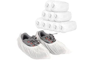 Disposable Non-Woven Medical Shoe Covers Anti-Dust Safety Class I with Non-Skid Feature Made From PP and PE