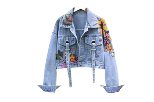 OEM Services Men and Women's Denim Jacket With Superior Quality Cheap Price Own logo Printed Facilities Unisex Denim Jacket