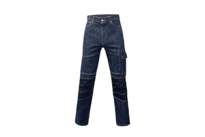 Wholesale Man's Denim Trousers Multi-pocket Pants Blue Jeans Outdoor Sports Workwear