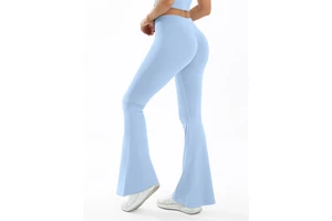 Bell Bottom Yoga Pants for Women, Cross Waistband Slim Fit for Yoga Studio and Professional Fitness Wear