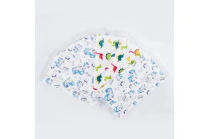 Custom Pattern Printed Disposable Face Mask Non-Woven 3 Layer Protective Mask with Soft Earloops Wholesale