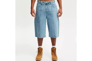 Wholesale Men's Denim Shorts Custom Logo High Quality Summer Streetwear Breathable Cotton Jeans Acid Washed Casual Shorts OEM