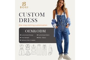New Arrival Women's Casual Stretch Adjustable Denim Bib Overalls Jeans Pants Jumpsuits for Daily Wear