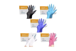 BSN017 Cheap Exam Guantes De Nitrilo Box 4 6mil Black Nitrile Gloves Pure Examination Food Disposable Powder Free Nitrile Gloves
