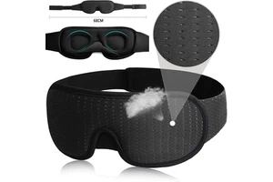 3D Contoured Memory Foam Eye Mask 100% Blackout 3D Sleeping Eye Mask For Sleeping Custom Logo Rest Cover