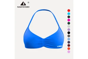 Women Seamless Impact Strappy Bra High Stretch Yoga Crop Top Fitness Gym Wear Ropa Deportiva Mujer