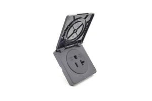 NEMA 5-20R IP44 Waterproof US Socket 20A Black OEM Zhejiang SDK Copper ABS 125V Power Source Protector Box Bulk Packing