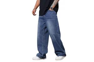 Men Denim Pants Classical Design Fashion High Quality Plus Size Clothing Men Jeans Straight Slim Fitted Stretchy Men Denim Pants