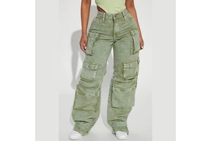 Wholesale Fashion Ripped Jeans Womens Denim pants Side Pocket New Trouser Pant For Woman Cargo Pant Jeans