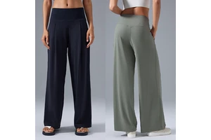 Long Yoga Pant Wide Leg Loose Ladies Sweat Pants Pantalones Sueltos De Mujer Casual Loose Trousers Straight Leg Yoga Pants