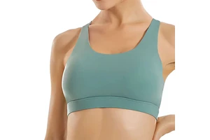 Teal Sports Bra Crop Top Workout Breathable Supportive Fit Women's Activewear Sports Bra Now Available For Sale