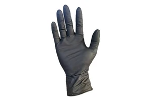 Black Anti-slip Disposable Nitrile Gloves