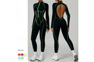 High Quality Customizable Sparkle Jogging Jumpsuits Sublimated Sports Bodysuits Playsuits by Custom Manufacturer-Shockproof